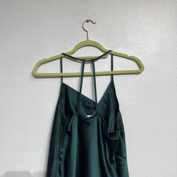 Pleione Green Satin Cami Blouse Sz M - Picture 7 of 11